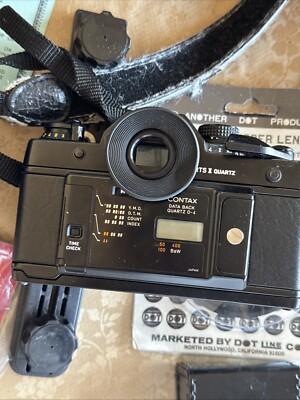 contax rts ii quartz camera set - 4 lenses - 2 flashes - original