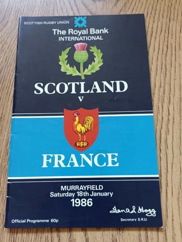 Scotland v France Rugby Programmes 1948 - 2012 - Picture 43 of 66