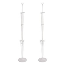 2 Sets Balloon Stands for Floor 53inch Balloon Sticks with Base 13 in 1 Kit