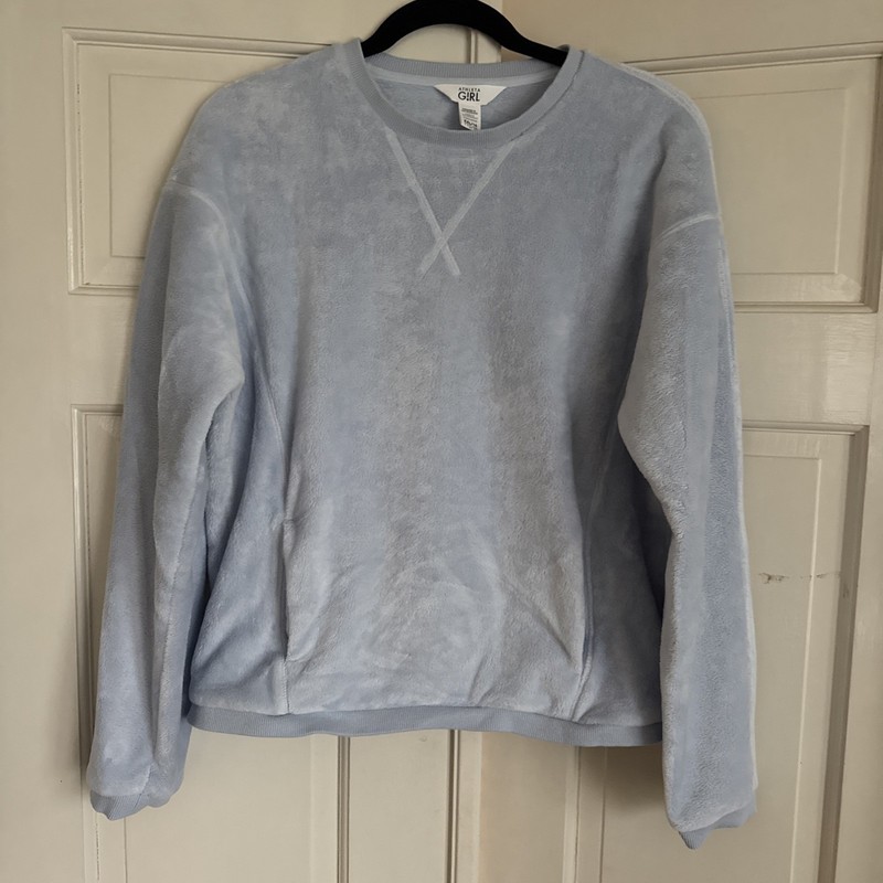Athleta Girl Feelin Great 2.0 Blue Sweatshirt XXL /16 Soft Fleece
