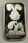 PAWS Dog Cartoon 1 oz .999 Fine Silver Bar – Vintage Art Bar – Toned
