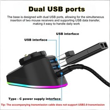 Ladestation Kabellose Maus-Ladestation für Logitech G502 X/G703/G903/GPW