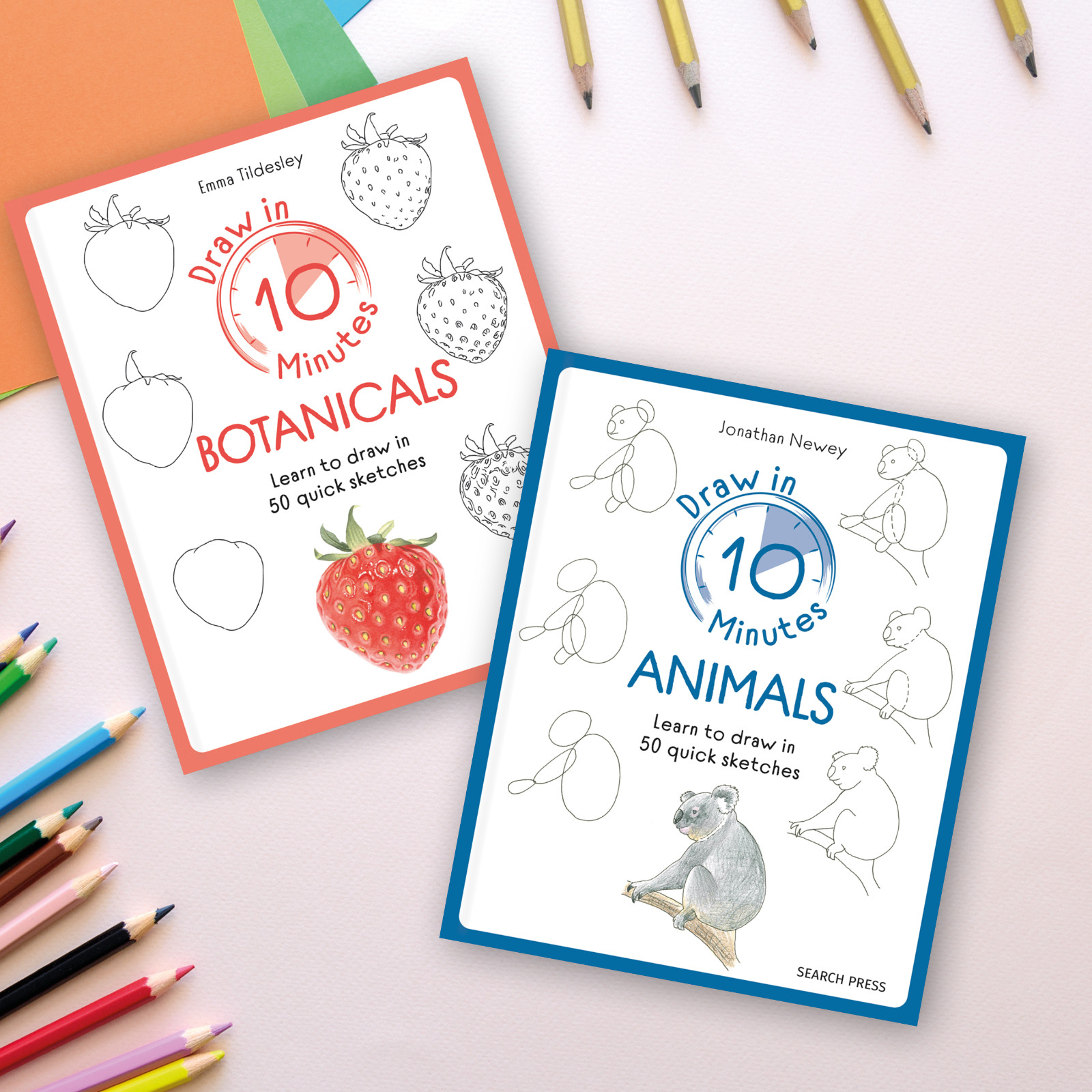 Draw in 10 Minutes Botanicals by Emma Tildesley PAPERBACK - Image 6