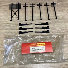 Hornby R478 Model Railway OO Gauge Telegraph Poles (x6) with original packaging