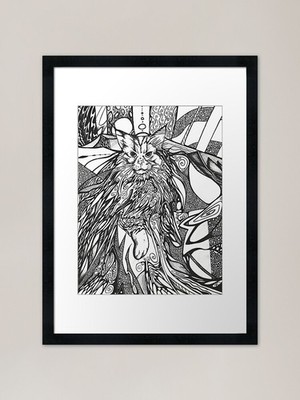 Alex the Space Wizard Framed Art Pr Framed Wall Art Poster Canvas Print Picture
