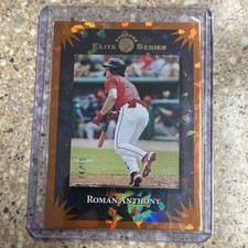 2025 Panini Donruss Elite Series Orange Ice /75 Roman Anthony #11 Rookie Red Sox