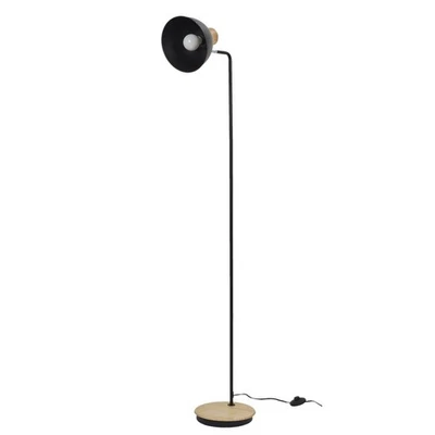 Lampadaire Industriel "Jarred" 145cm Noir - Photo 1/4