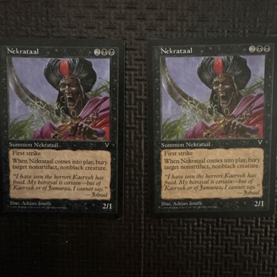 Nekrataal Foil Karten Set 2 Black Creature First Strike Magic the Gathering