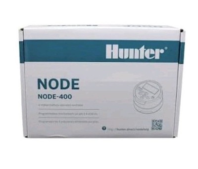 Hunter NODE-400 Outdoor Sprinkler Controller, 4 Zone, Battery, Waterproof, NIB 