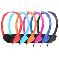 Headphones Bulk 12 Pack Multi Colors for School Classroom Students Teens Chil...