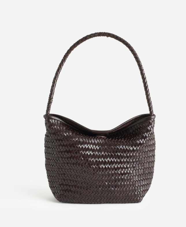 Madewell The Signature Woven Shoulder Bag, Coffee Bean