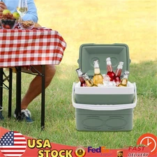 2.25 Gal Hard Cooler Insulated Portable Cooler Ice Chest Camping Ice Box