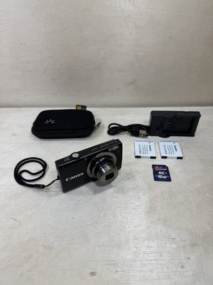 Canon PowerShot A2300 Black Digital Camera HD 16.0MP 5x Zoom - BUNDLE TESTED