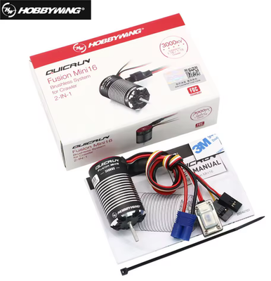 HOBBYWING 1/16 1/18 QUICRUN FUSION MINI 16 ESC & MOTOR SYSTEM 2-IN
