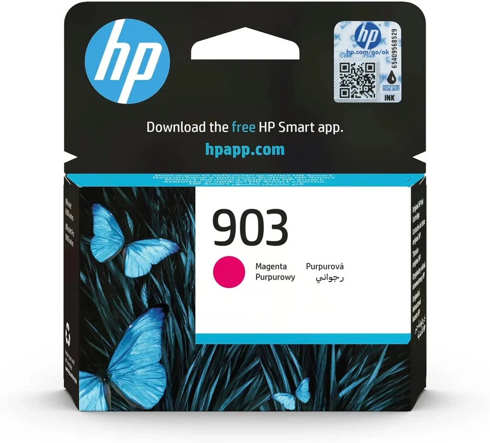 HP 903 cartouche d'encre Magenta authentique T6L91AE (TVA incluse) - Photo 1/1