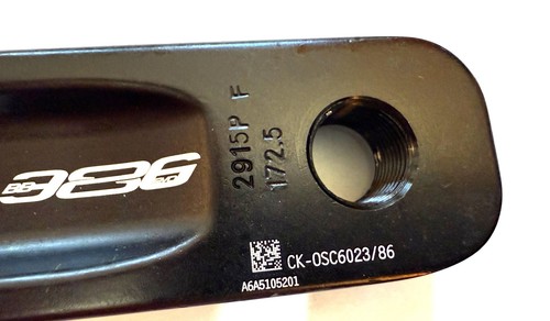 FSA Gossamer 386EVO Left 172.5mm Alloy Crankarm Crank Arm CK-0S6023/86 New - Picture 8 of 8