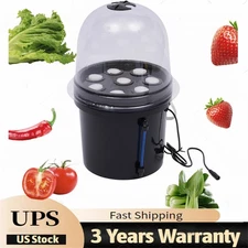 PP Hydroponics Seedling & Cloning System Aeroponic Propagation Kit 8 Plant Sites