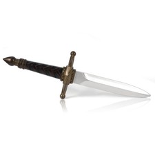 DAYSTART 15.3'' PU Foam Dagger Prop, Medieval Style 15.3'', Antique Bronze