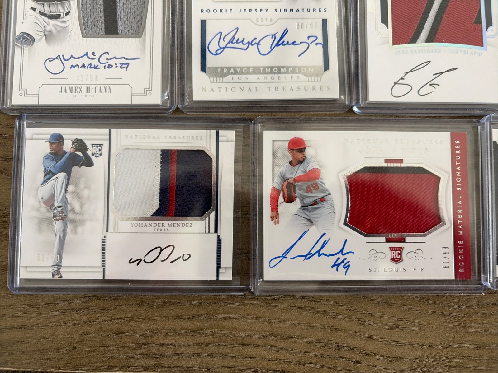 National Treasures Baseball Rookie Lot (10) 2014-2019 #/99 /49/5 GU Auto Relic view 4