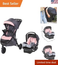 All-Terrain Stroller Travel System - EZ-Lift Plus Car Seat in Ultra Pink