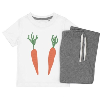 Kinder Nachtwäsche-/Pyjama-Set ''Zwei große Karotten'' (KP045831)