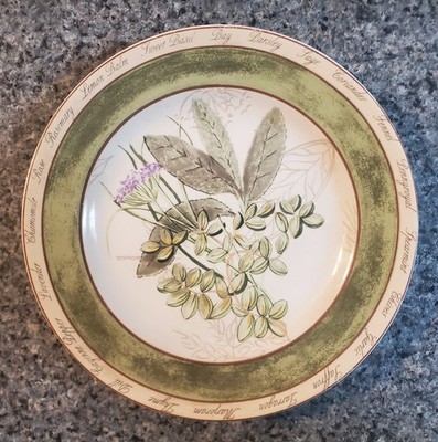 American Atelier BOUQUET GARNI 8'' Salad Plate Mint Basil RETIRED