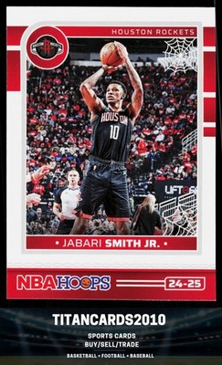 Jabari Smith Jr. 2024-25 Hoops Haunted Hoops White Spiderwebs Houston Rockets
