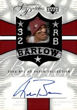 2003 UD Patch Collection #SP-KB Kevan Barlow Signature Patches