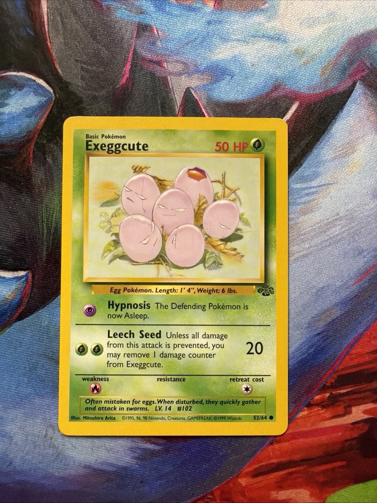 EXEGGCUTE - Jungle Set - 52/64 - Common - Pokemon Card - Unlimited Ed - NM a2