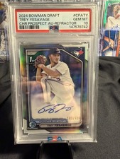 2024 Bowman Trey Yesavage /499 Refractor Auto PSA 10