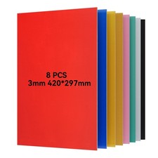 8x 3mm A3 Paint-free Color Plywood Sheets for DIY Model Making  Art Projects