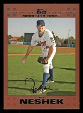 Pat Neshek Minnesota Twins Rookie 2007 Topps Copper #29 SN /56