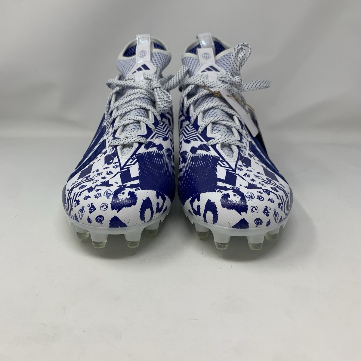 Adidas Freak 23 7v7 SMU Football Cleats White Blue GW4167 Men\'s Size 16 New Adidas Freak 23 7V7 SMU Football Cleats White Royal Blue  main image 4