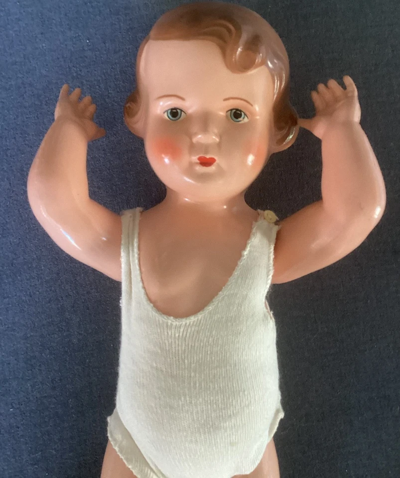 Bambola in celluloide Anni '50. Technoplast Made In Cecoslovacchia - Immagine 3 di 4