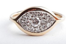 Brillant Diamant Ring 750 18K Gelb Gold Gr. 44 -