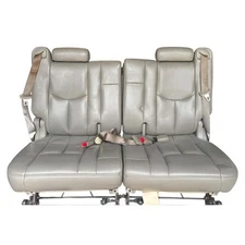 2005 GMC Yukon 2nd Row Gray Leather Seats w/ Seatbelts OEM