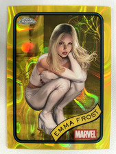 2025 Topps Chrome Marvel - Emma Frost #147 - Yellow Lava Refractor