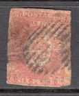 St Johns Newfoundland early 1d imperf annotated SG 14? heavy thin, spacefiller