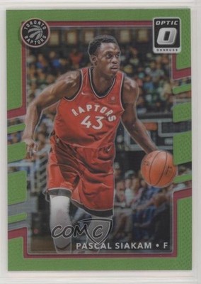 2017-18 Panini Donruss Optic Lime Green Prizm 123/175 Pascal Siakam #139 1u6