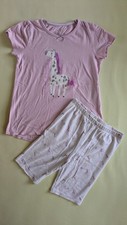 Mädchen Shorty Giraffe Schlafanzug kurz  Gr. 122/128, Baumwolle *** TOP Zustand!