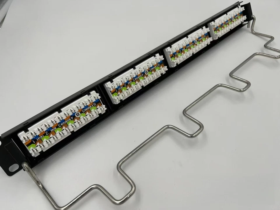 Commscope CAT6 24 Port Network Patch Panel NPP-6-DM-1U-24 Free Shipping - Image 3 of 4