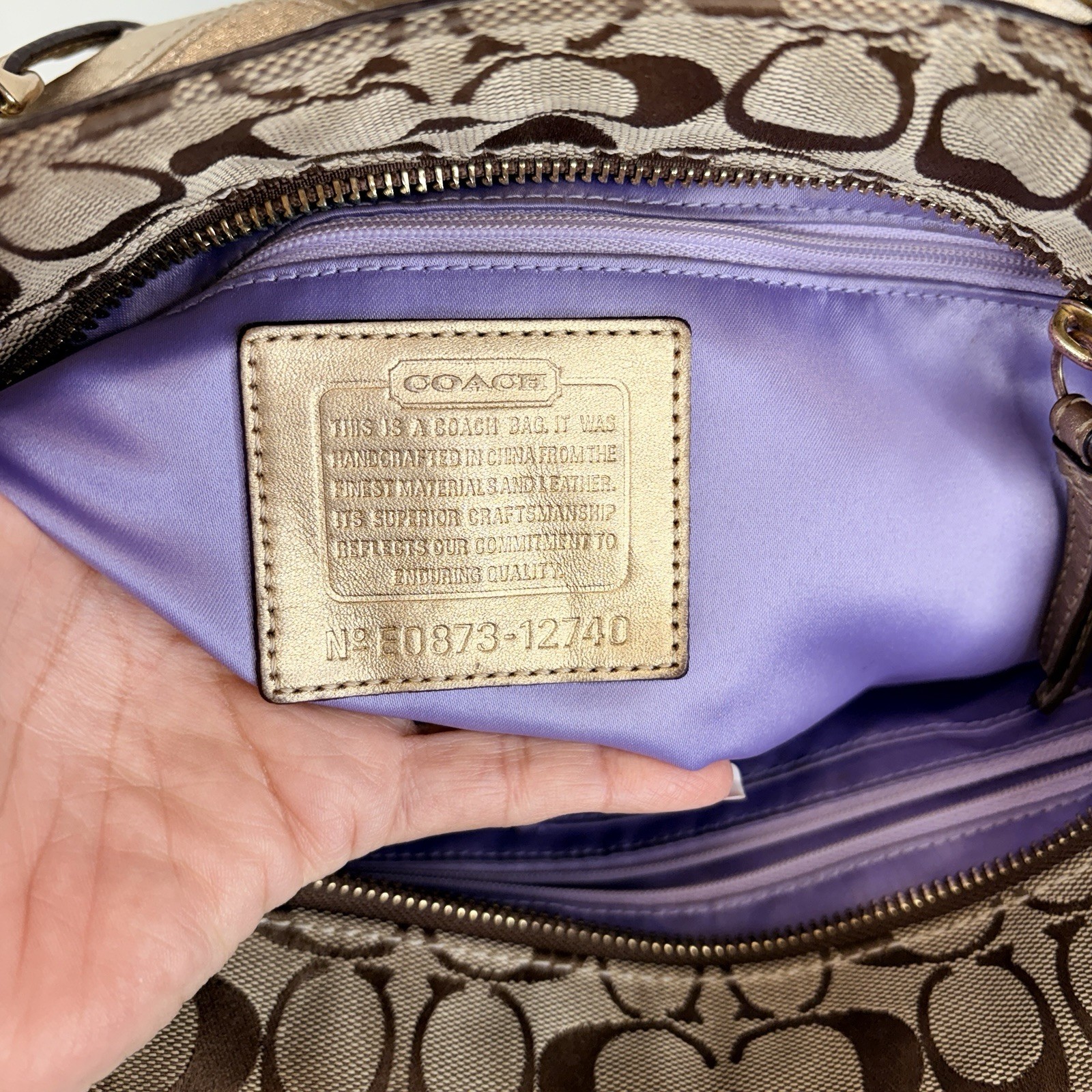 Coach Patchwork Leather Shoulder Bag Handcrafted,… - image 12