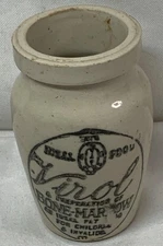 Virol Vintage Stoneware Jar| "Ideal Food" Bone Marrow Remedy for Children &