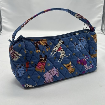 #ad Vera Bradley Women#x27;s Cotton Mini Slouchy Crossbody Bag Bark Park NWT $27.00