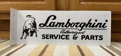 Lamborghini Service And Parts Sign Gas Oil Garage Tools Wall Decor