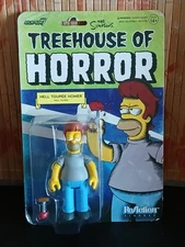 Simpsons Super7 ReAction Treehouse of Horror Hell Toupe Homer Figure 100% NIB