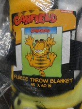 Garfield Hanging on 45" X 60" Fleece Throw, Soft and Cozy Blanket, 180 GSM
