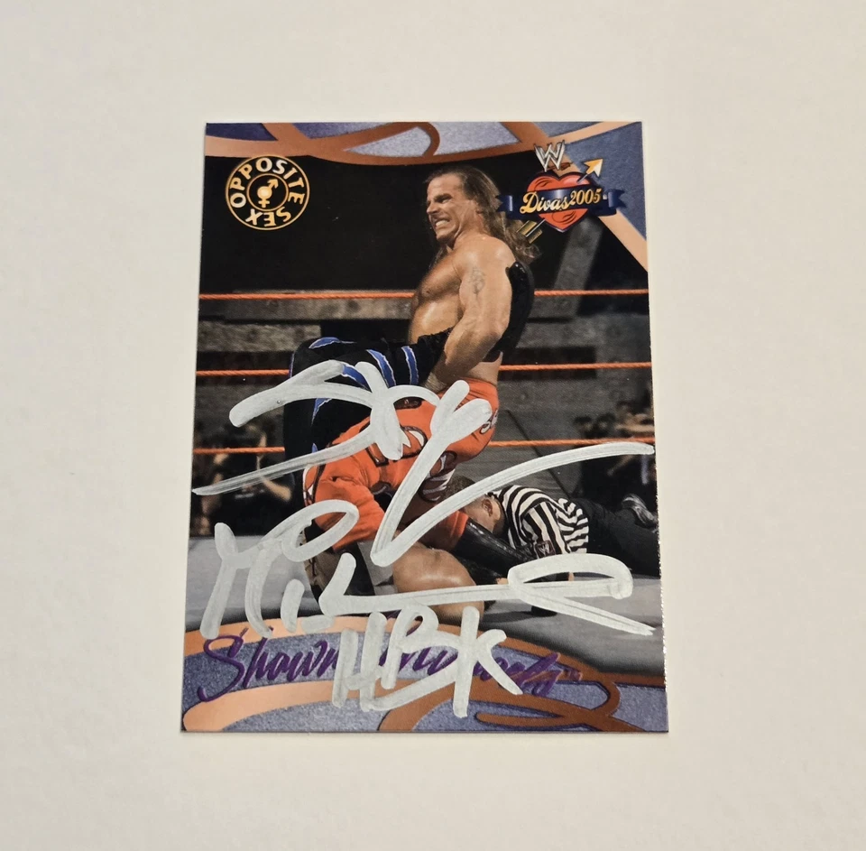 Tarjeta automática Fleer WWE 2004 Shawn Michaels #71 de colección 🔥 coleccionable Foto 2 de 4