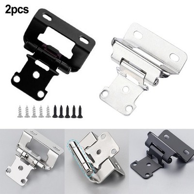2PC Cupboard Multifunction Desk Cabinet Soft Close Container Hinges Half Overlay