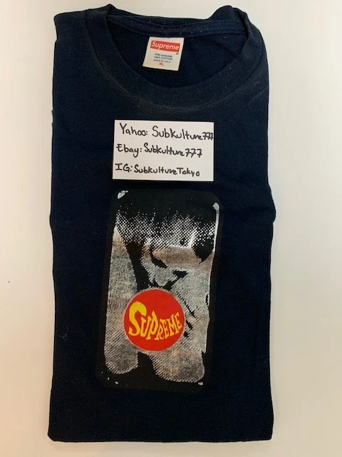 T shirt Supreme Supreme neuf RETRO PORNO ROUGE BULLE boîte logo bleu marine XL rare